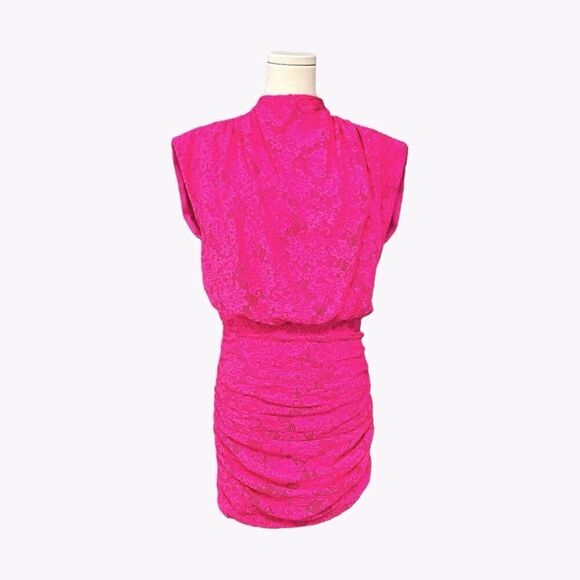 SAYLOR NWOT Sheath Lace mini in Fuchsia Pink Size S - Picture 1 of 9